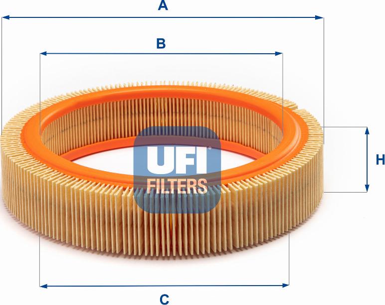 UFI 30.807.00 - Air Filter, engine autospares.lv