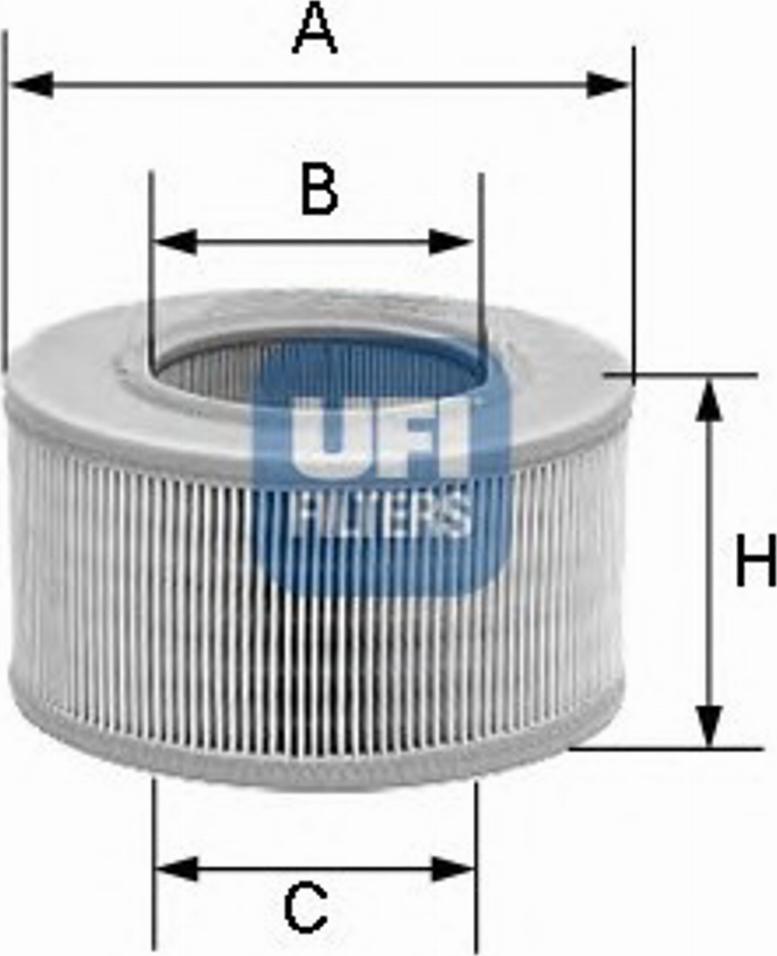 UFI 30.879.01 - Air Filter, engine autospares.lv