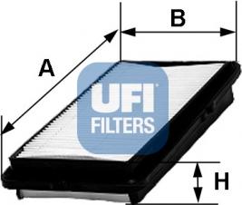 UFI 30.242.00 - Air Filter, engine autospares.lv