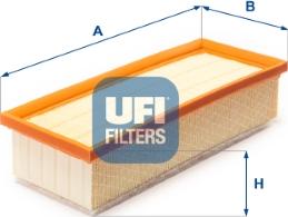 UFI 30.B21.00 - Air Filter, engine autospares.lv