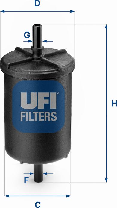 UFI 31.948.00 - Fuel filter autospares.lv