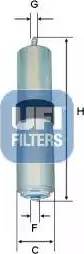 UFI 31.926.00 - Fuel filter autospares.lv
