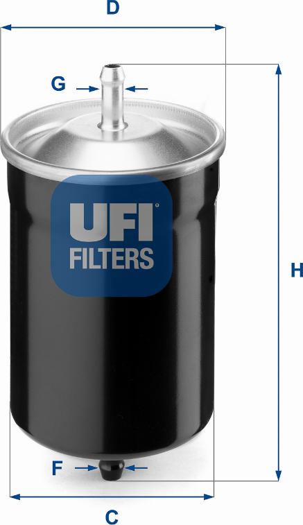 UFI 31.500.00 - Fuel filter autospares.lv