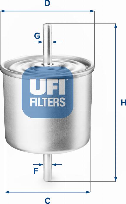 UFI 31.514.00 - Fuel filter autospares.lv