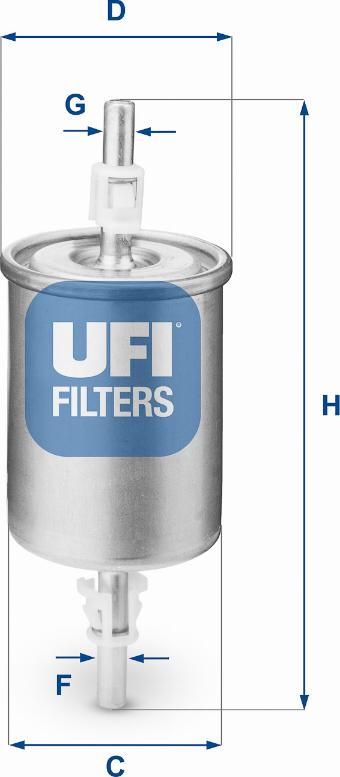 UFI 31.515.00 - Fuel filter autospares.lv