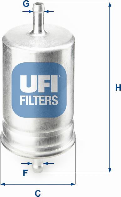 UFI 31.510.00 - Fuel filter autospares.lv