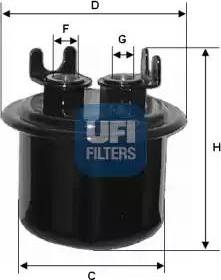 UFI 31.534.00 - Fuel filter autospares.lv