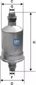 UFI 31.532.00 - Fuel filter autospares.lv