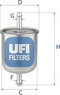 UFI 31.529.00 - Fuel filter autospares.lv