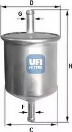 UFI 31.665.00 - Fuel filter autospares.lv