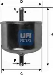 UFI 31.528.00 - Fuel filter autospares.lv