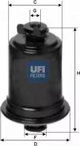 UFI 31.526.00 - Fuel filter autospares.lv