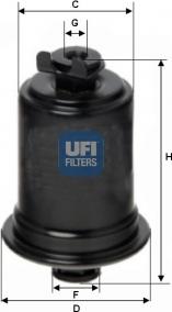 UFI 31.523.00 - Fuel filter autospares.lv
