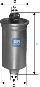 UFI 31.699.00 - Fuel filter autospares.lv