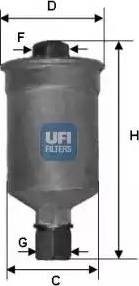 UFI 31.659.00 - Fuel filter autospares.lv