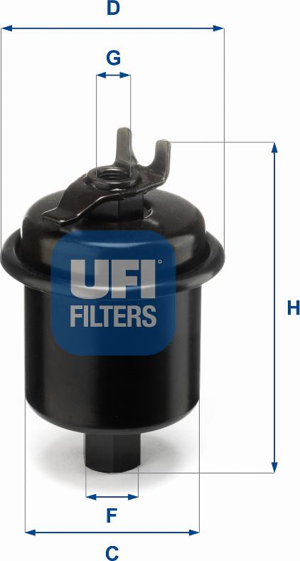 UFI 31.621.00 - Fuel filter autospares.lv