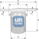 UFI 31.005.00 - Fuel filter autospares.lv