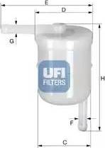 UFI 31.022.00 - Fuel filter autospares.lv