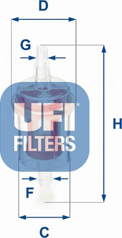 UFI 31.027.00 - Fuel filter autospares.lv
