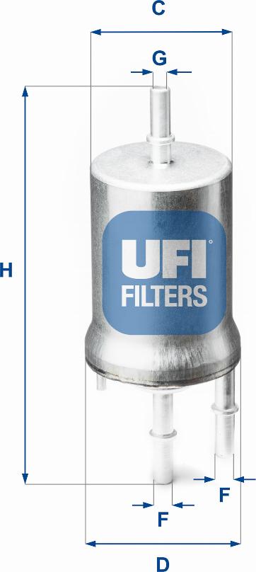 UFI 31.845.00 - Fuel filter autospares.lv