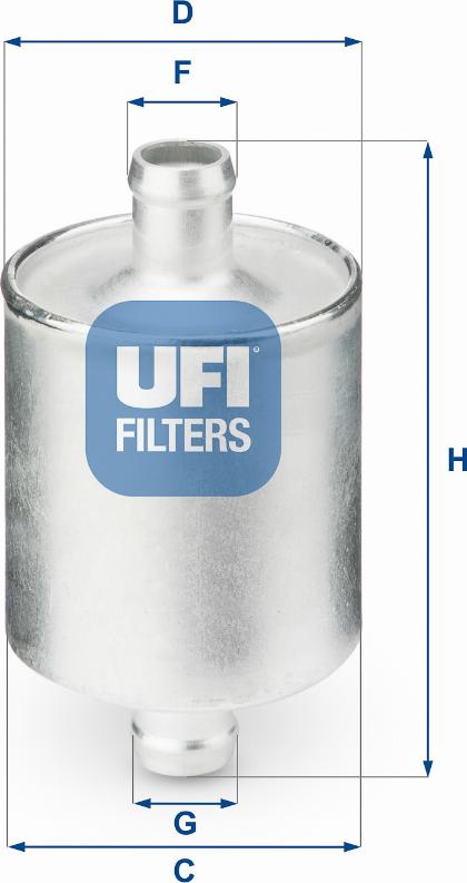 UFI 31.836.00 - Fuel filter autospares.lv