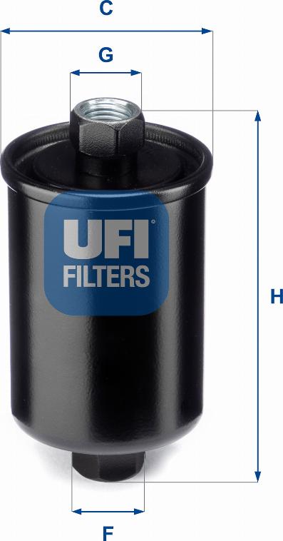 UFI 31.741.00 - Fuel filter autospares.lv