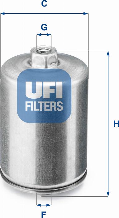 UFI 31.748.00 - Fuel filter autospares.lv