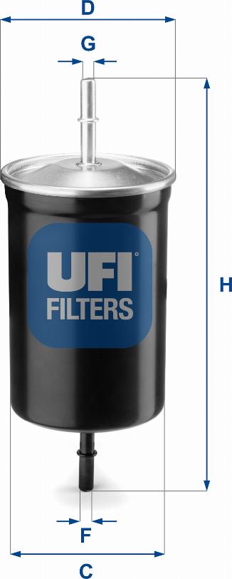 UFI 31.747.00 - Fuel filter autospares.lv