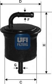 UFI 31.716.00 - Fuel filter autospares.lv