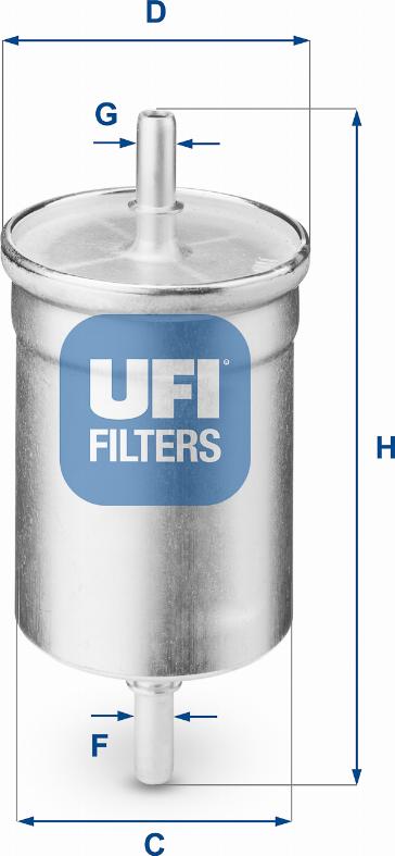 UFI 31.710.00 - Fuel filter autospares.lv