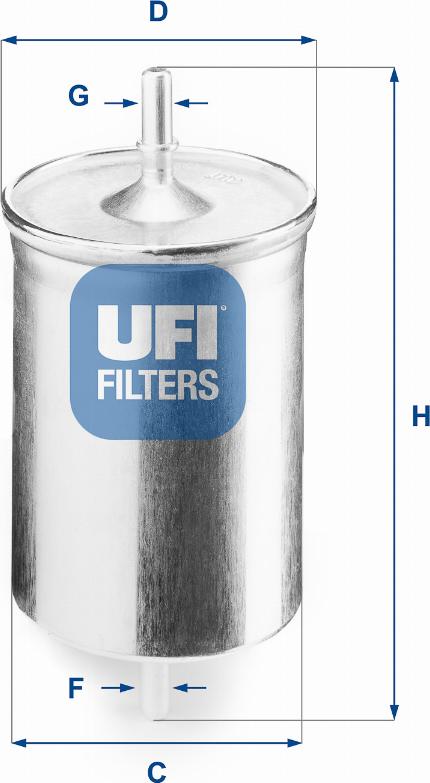 UFI 31.718.00 - Fuel filter autospares.lv