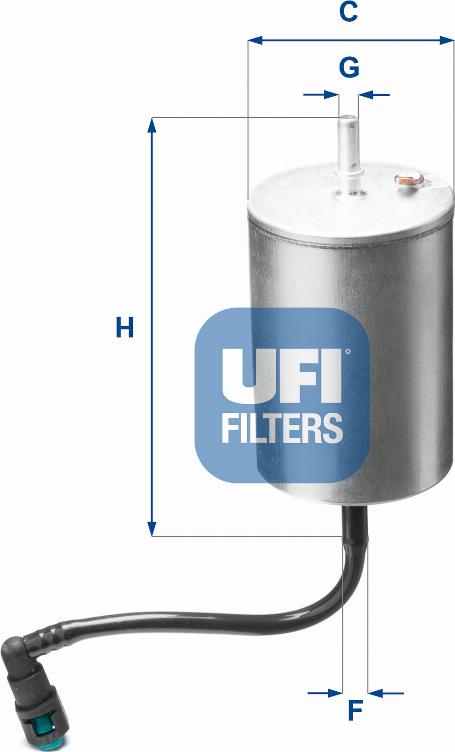 UFI 31.A06.00 - Fuel filter autospares.lv