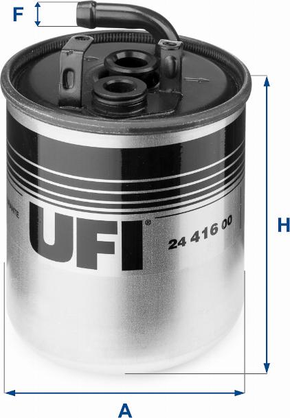 UFI 24.416.00 - Fuel filter autospares.lv