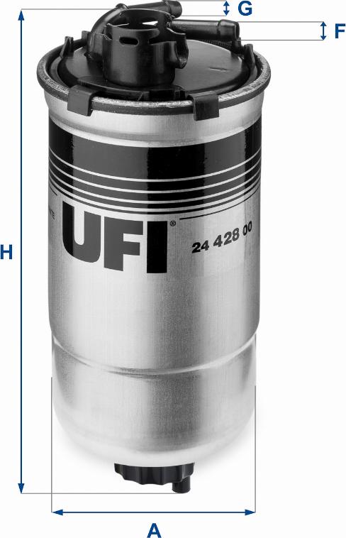 UFI 24.428.00 - Fuel filter autospares.lv