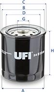 UFI 24.519.00 - Fuel filter autospares.lv