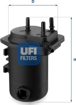 UFI 24.050.00 - Fuel filter autospares.lv
