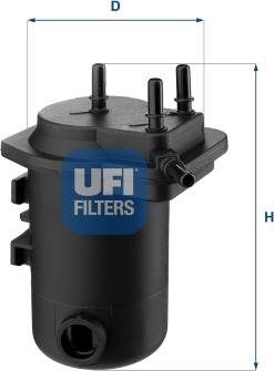 UFI 24.052.00 - Fuel filter autospares.lv