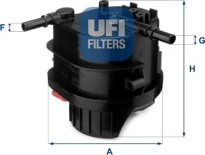 UFI 24.015.00 - Fuel filter autospares.lv