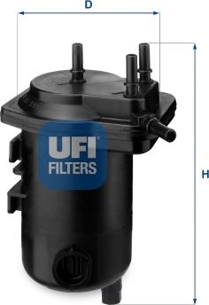 UFI 24.013.00 - Fuel filter autospares.lv