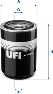 UFI 24.143.00 - Fuel filter autospares.lv