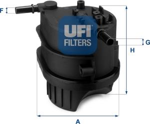 UFI 24.343.00 - Fuel filter autospares.lv