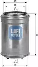 UFI 24.356.00 - Fuel filter autospares.lv