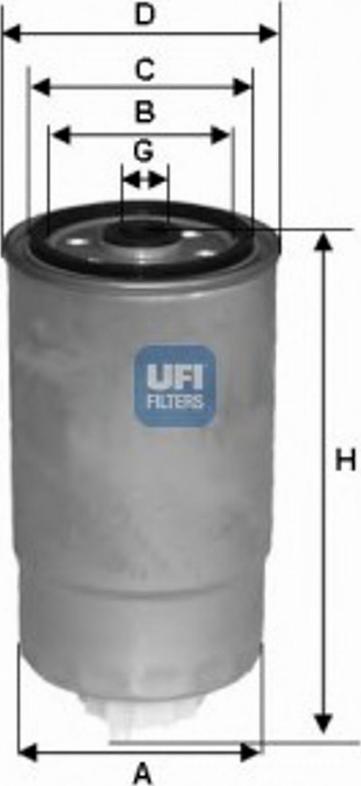 UFI 24.381.00 - Fuel filter autospares.lv