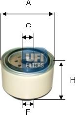 UFI 24.338.00 - Fuel filter autospares.lv