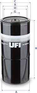 UFI 24.332.00 - Fuel filter autospares.lv