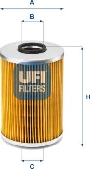 UFI 25.539.00 - Oil Filter autospares.lv