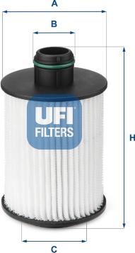 UFI 25.093.00 - Oil Filter autospares.lv