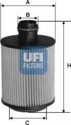 UFI 25.079.01 - Oil Filter autospares.lv