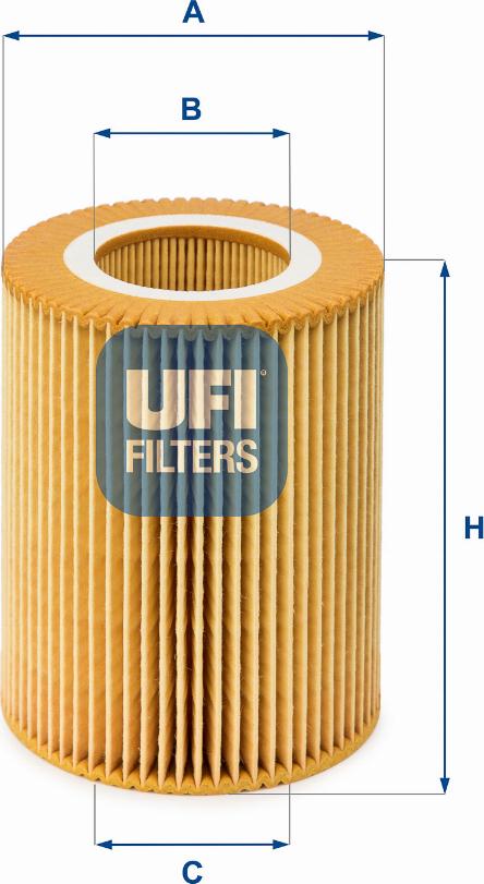 UFI 25.004.00 - Oil Filter autospares.lv