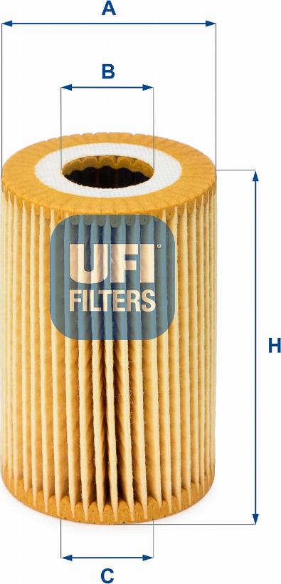 UFI 25.014.00 - Oil Filter autospares.lv